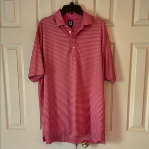FootJoy Pink Polo Shirt Classic Golf Style